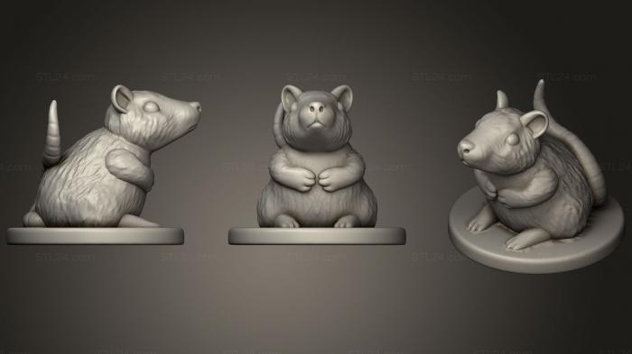 Figurines simple (Randy The Rat, STKPR_1059) 3D models for cnc